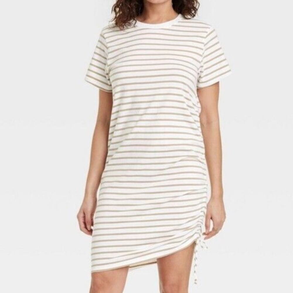 Universal Thread Strioed Short Sleeve T Shirt Dress Size S Small NWT